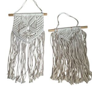 Boho Macramé Wall Hanging‎ Set - Boho Decor Set of 2